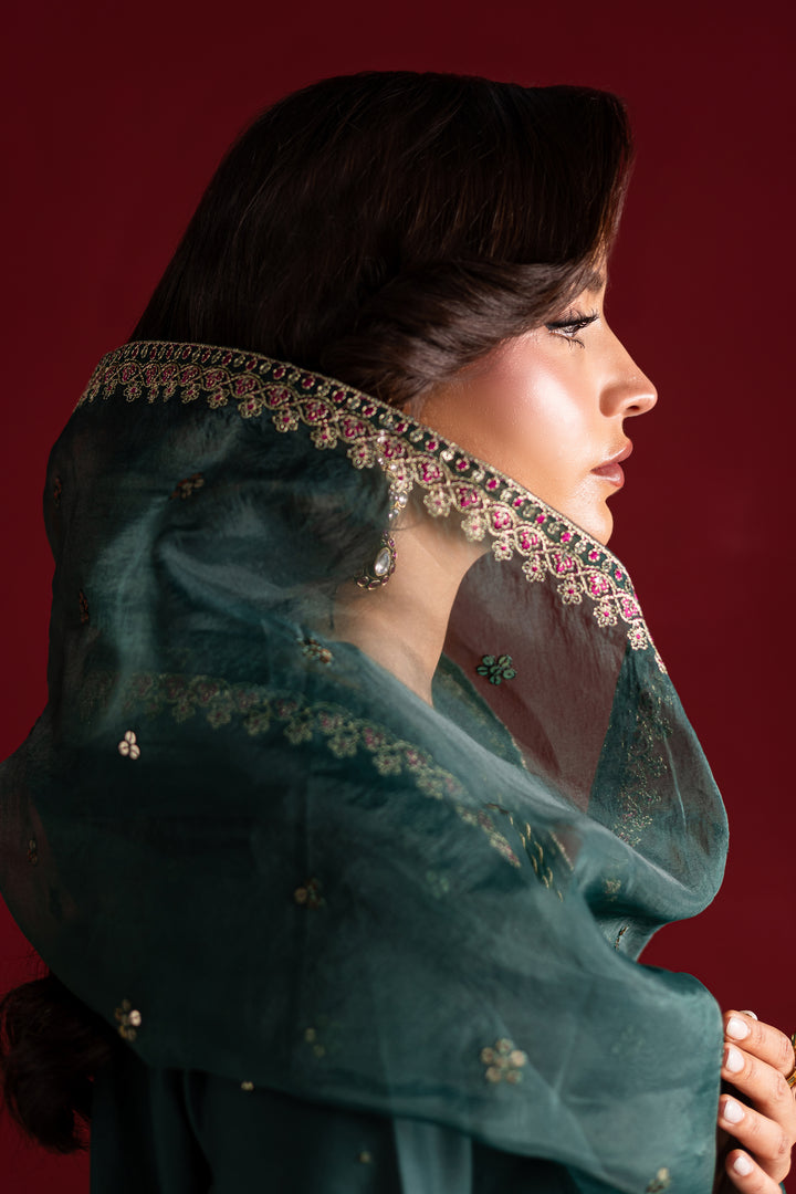 Emerald Glam 3Pc- Festive Luxe Pret