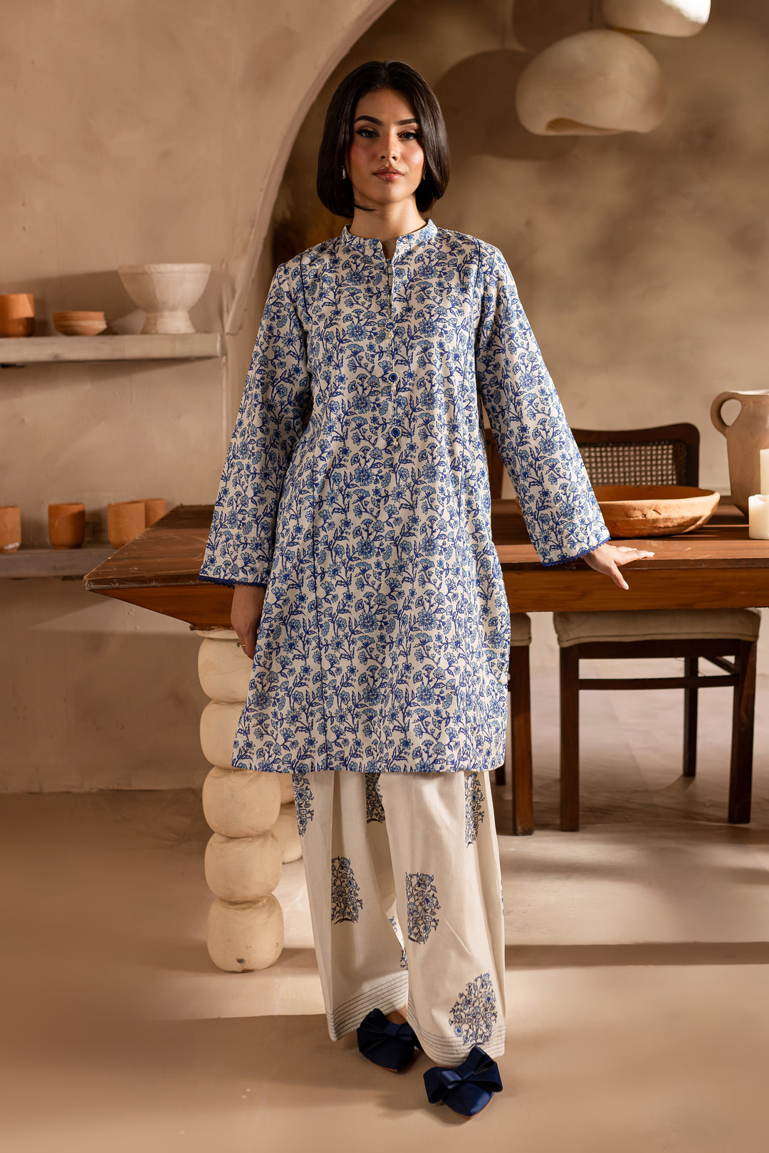 Elara 2Pc - Printed Khaddar Dress - BATIK