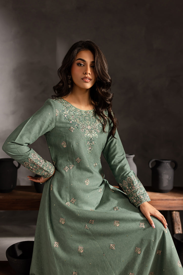 Robin 2Pc - Embroidered Karandi dress