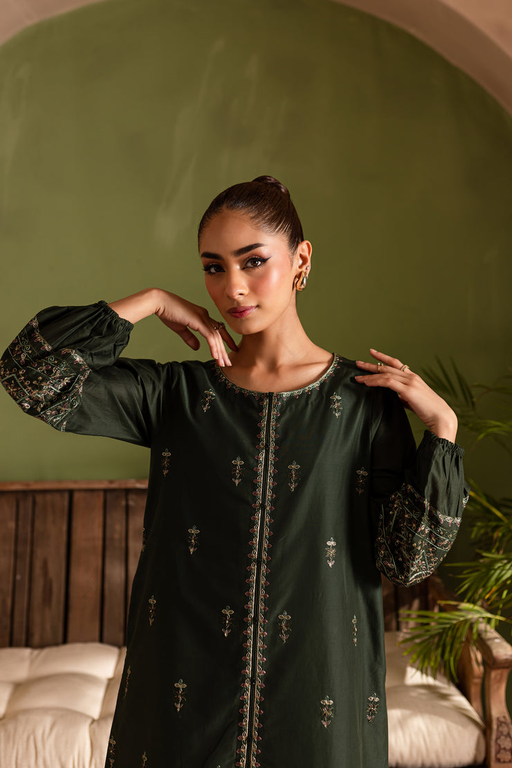 Solene 2Pc - Embroidered Lawn Dress - BATIK