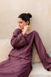 Marina 2Pc - Embroidered Karandi Dress - BATIK