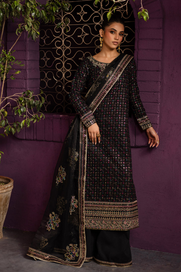 Aylin 3Pc - Embroidered Solid Dress - BATIK