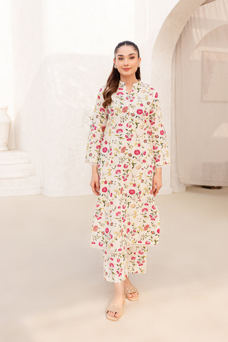 Sanobar 2Pc -  Printed Cambric Dress - BATIK