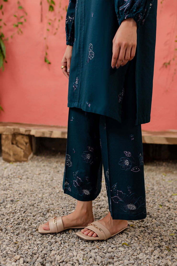 Willow 2Pc - Embroidered Khaddar Dress - BATIK