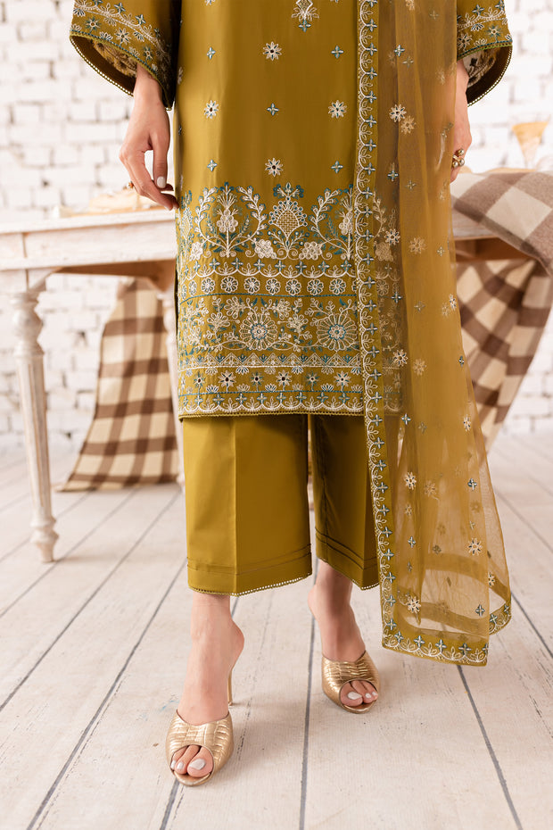 Livia 3Pc - Embroidered Lawn Dress
