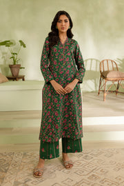 Green Pearl 2pc - Printed Khaddar Dress