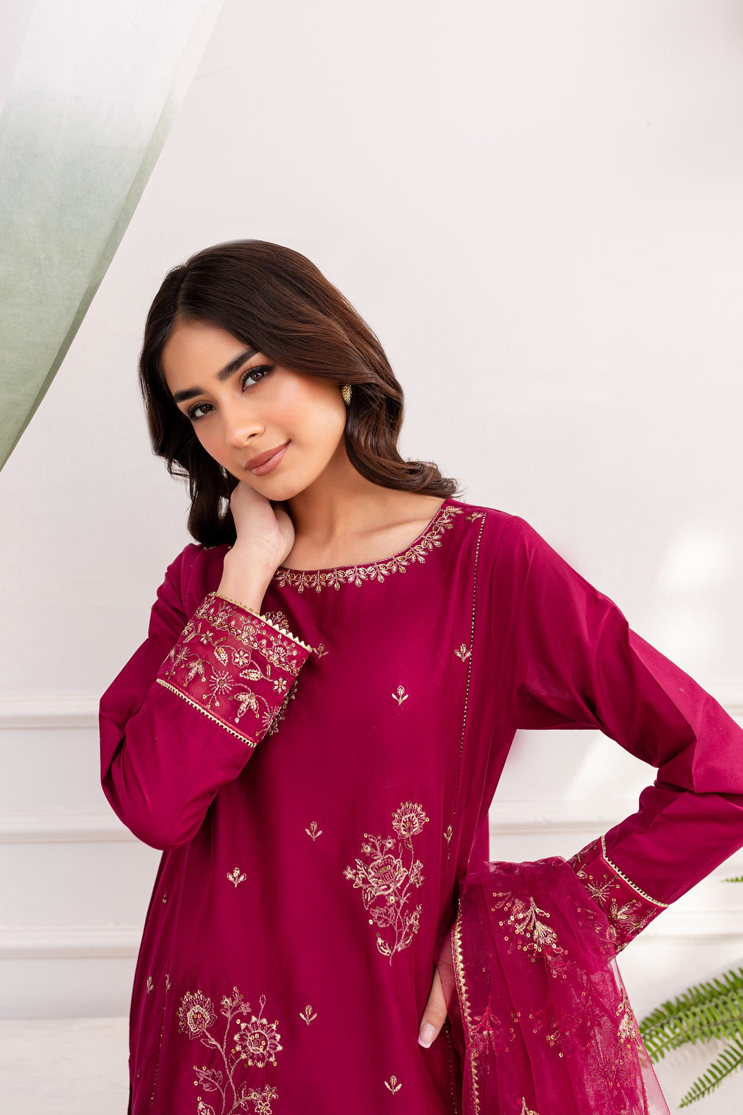 Sakura 3pc - Embroidered Lawn Dress - BATIK