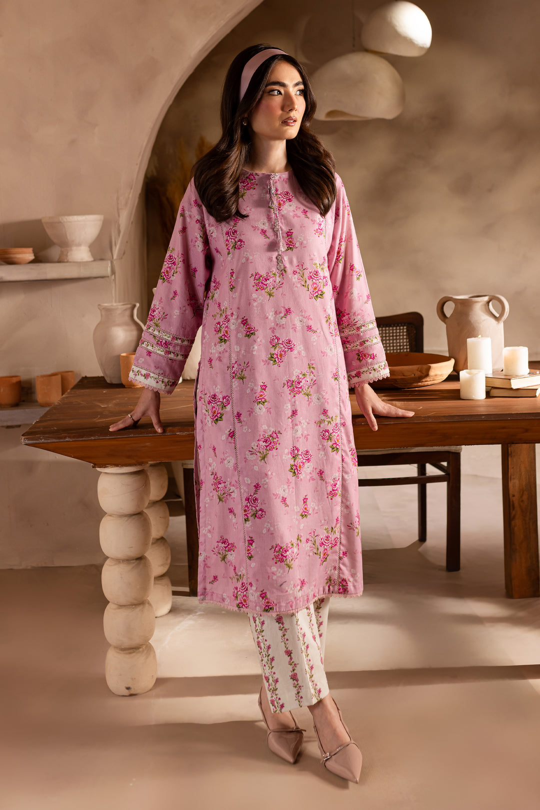 Phil 2Pc - Printed Khaddar Dress - BATIK