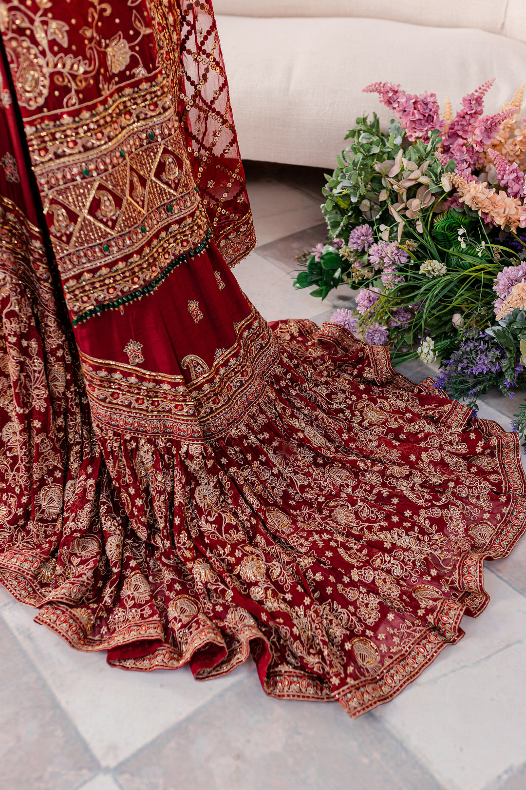 Gajra 4Pc - Bridal Dress - BATIK