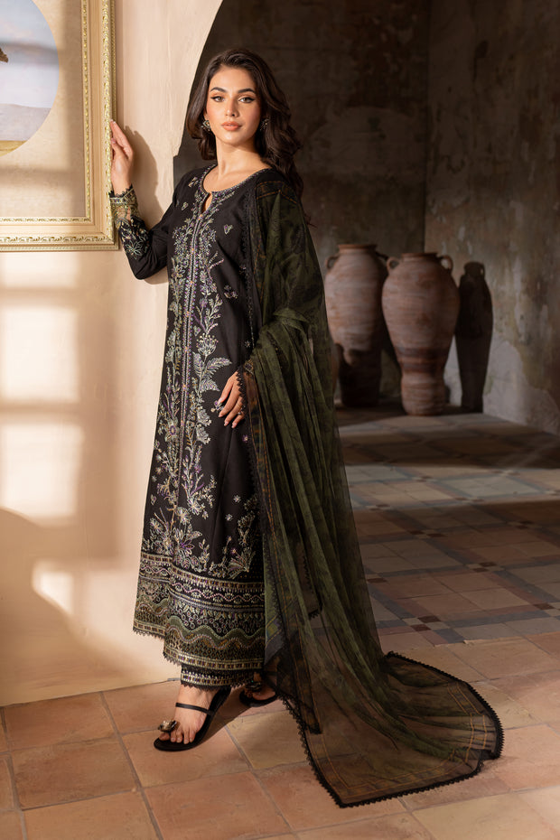 Venecia 3Pc - Embroidered Khaddar Dress