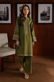 Chicago 2Pc - Embroidered Khaddar Dress