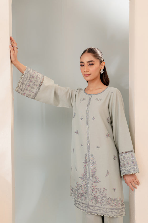 Jisoo 2Pc - Embroidered Karandi Dress - BATIK