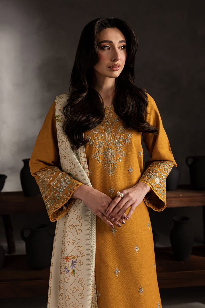 Shangrilla 3Pc - Embroidered Karandi Dress - BATIK