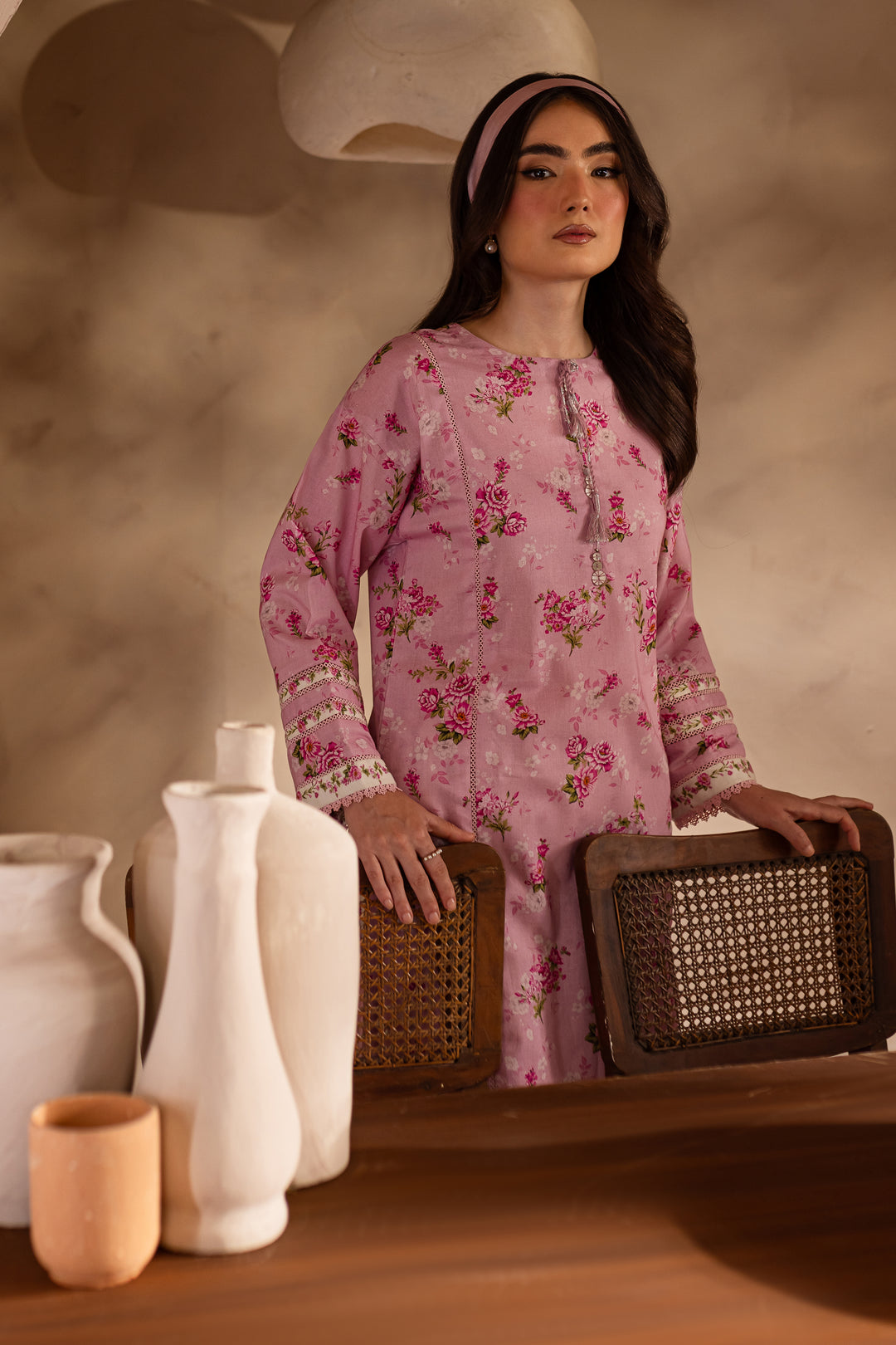 Phil 2Pc - Printed Khaddar Dress - BATIK