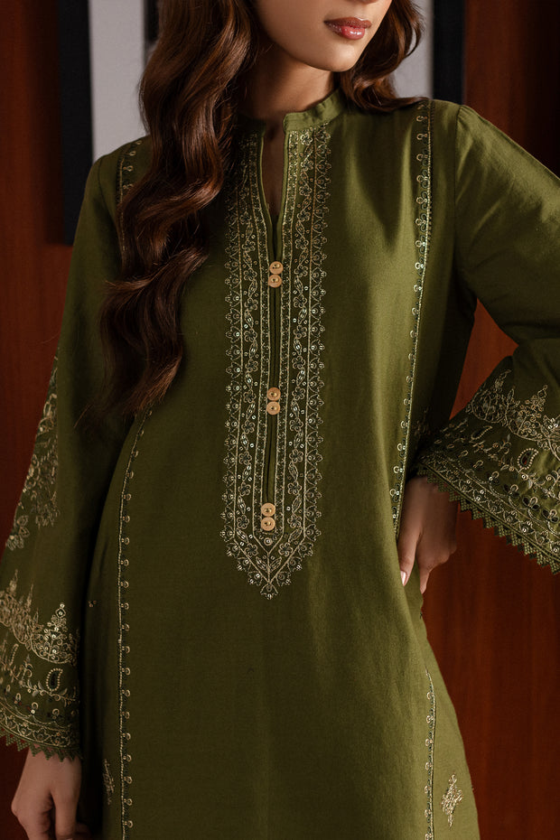 Chicago 2Pc - Embroidered Khaddar Dress