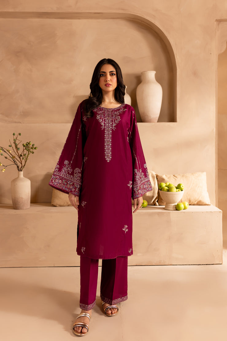 Naba 2Pc - Embroidered Lawn Dress - BATIK