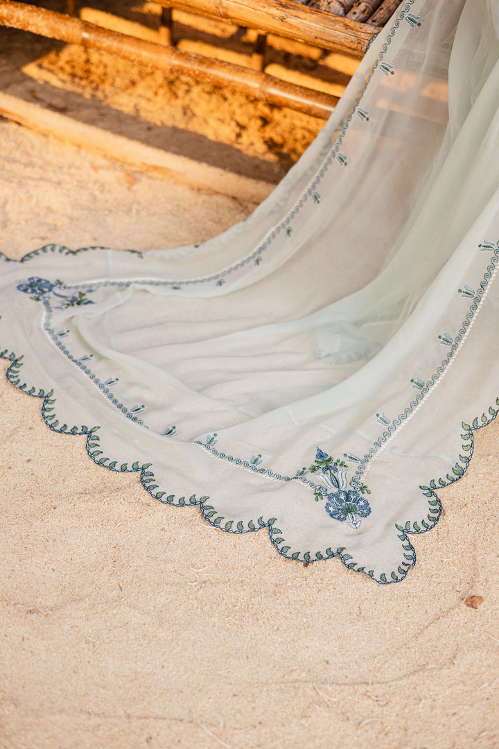 Stillwater Ridge 3Pc - Embroidered Khaddar Dress
