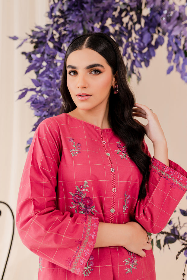 Fira 2Pc - Embroidered Jacquard Dress - BATIK