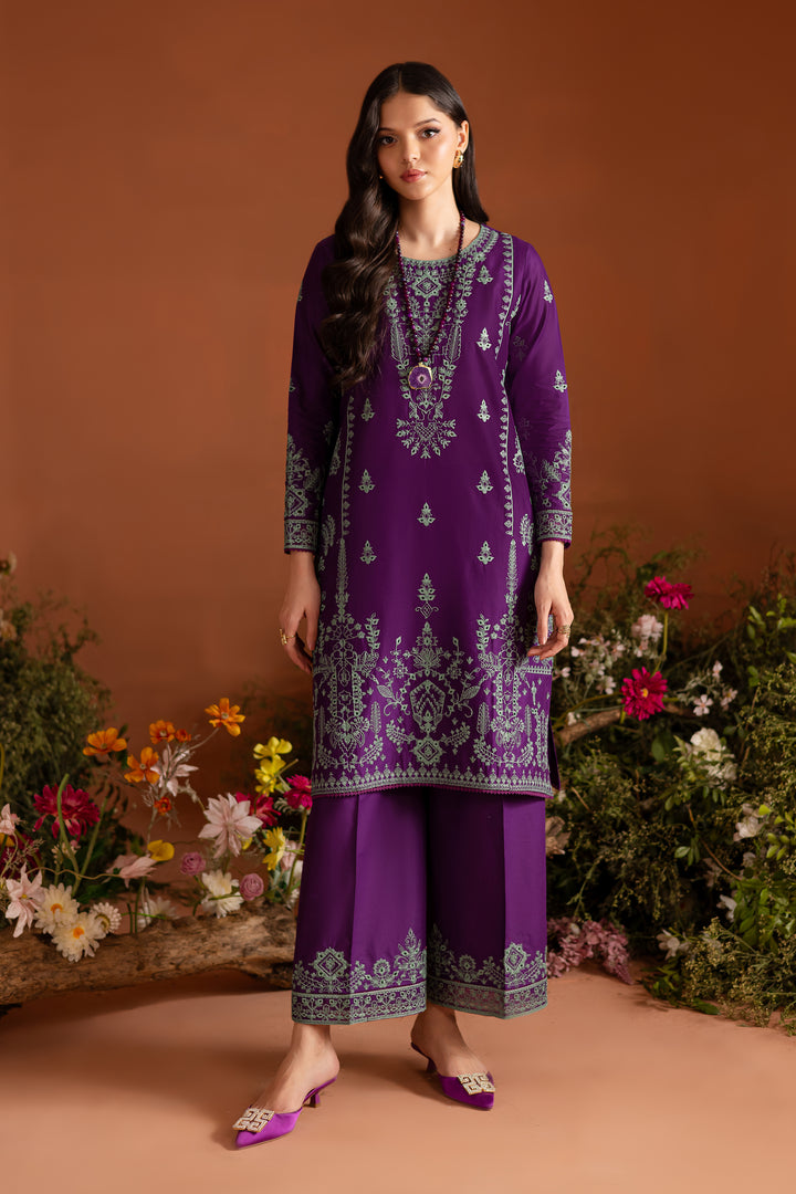 Mulberry Muse 2Pc - Embroidered Lawn Dress