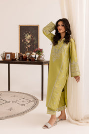 Jade Green 2Pc - Embroidered Lawn Dress