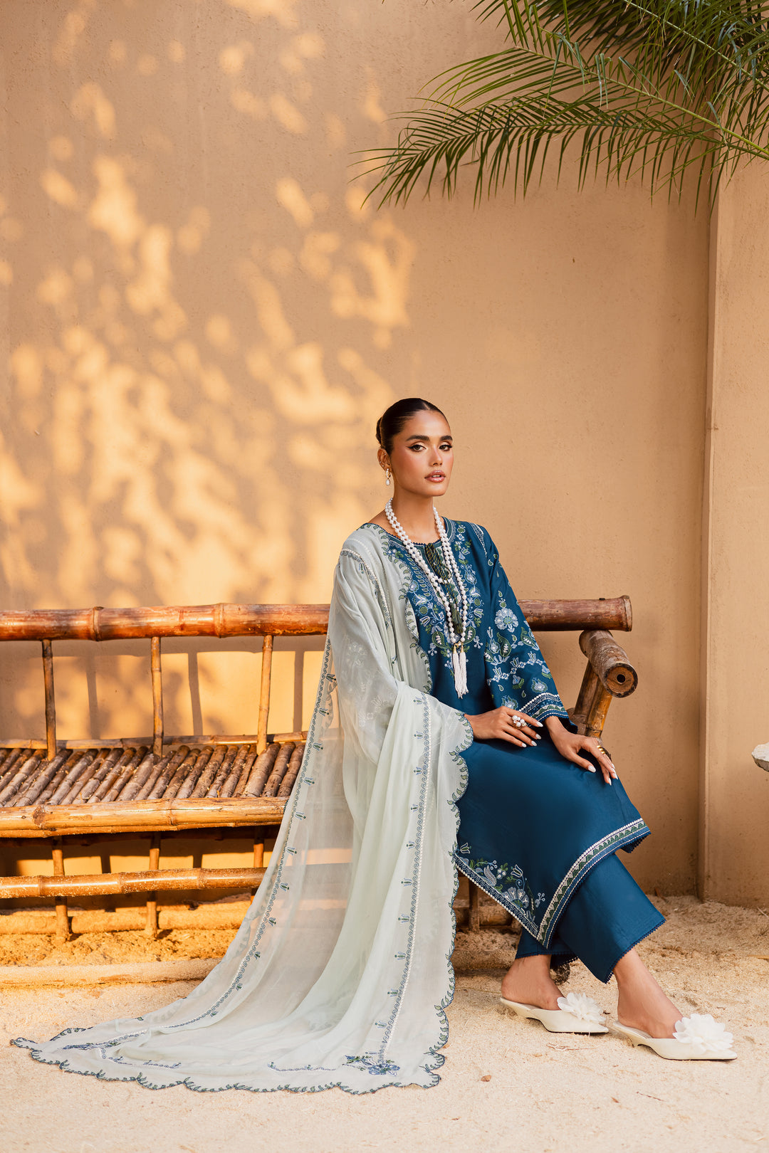 Stillwater Ridge 3Pc - Embroidered Khaddar Dress