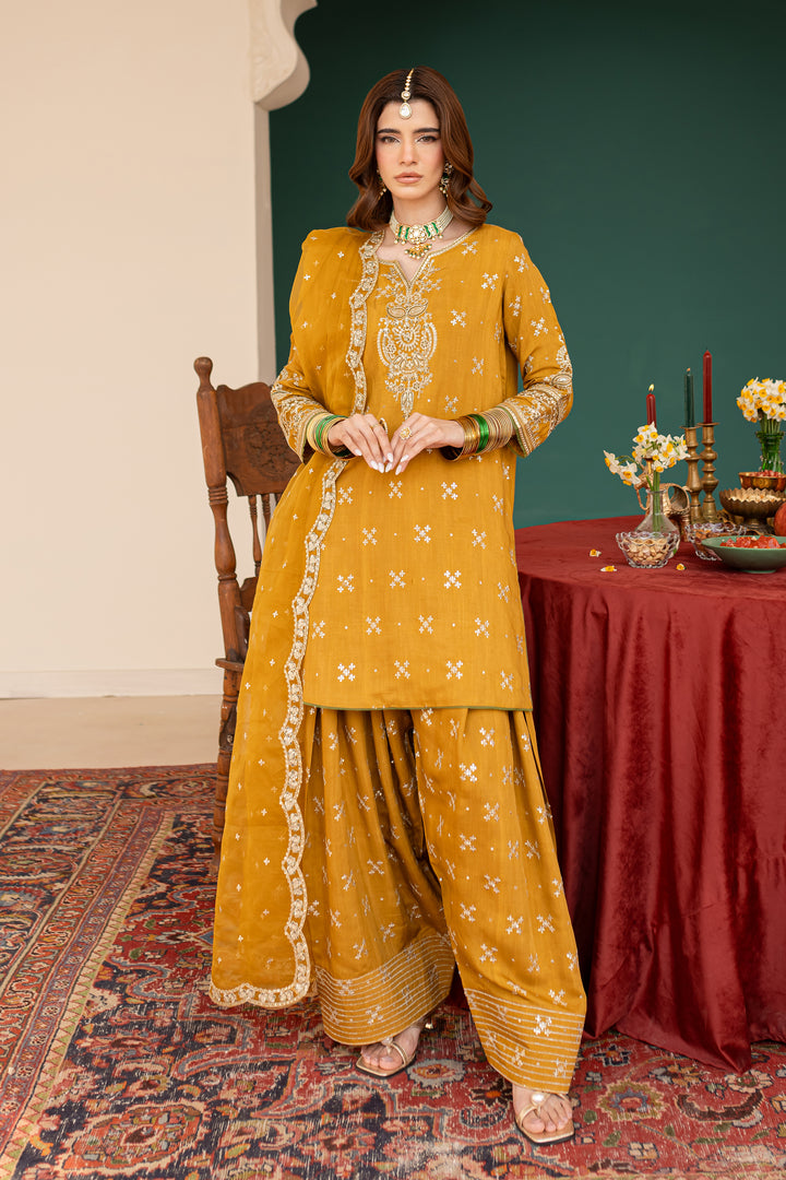 Sona 3Pc - Embroidered Luxe Pret