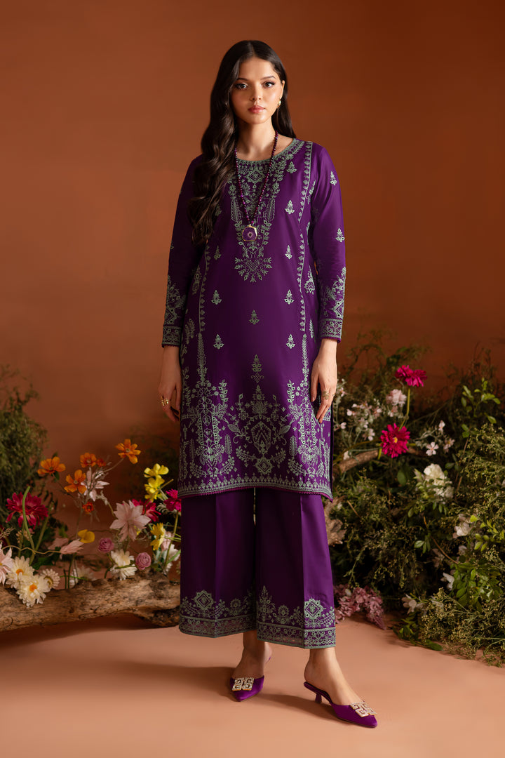 Mulberry Muse 2Pc - Embroidered Lawn Dress