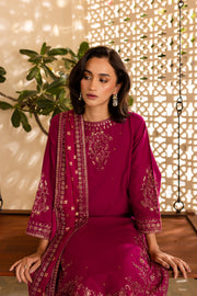 Uneza 3Pc - Embroidered Khaddar Dress - BATIK