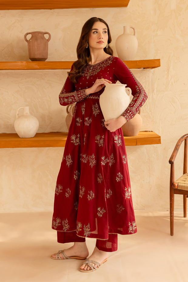 Rawana 2Pc - Embroidered Lawn Dress