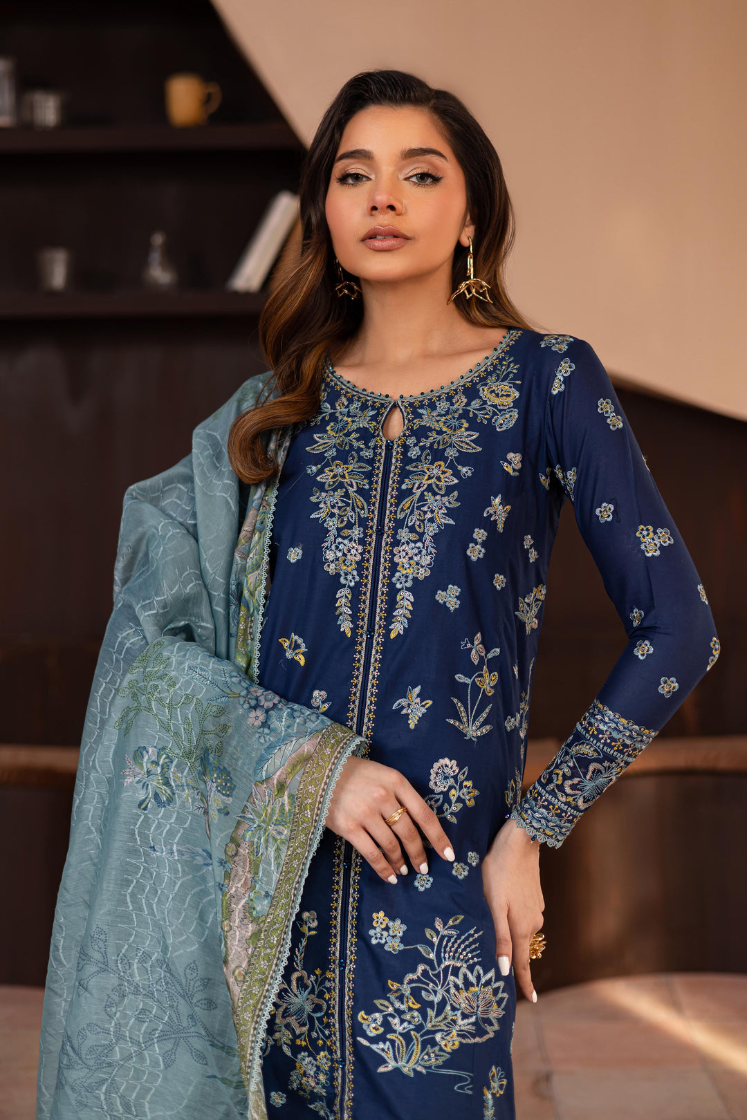 Jahaan 3Pc - Embroidered Lawn Dress