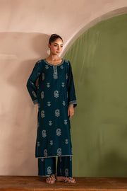 Aqua Beach 2Pc - Embroidered Lawn Dress - BATIK