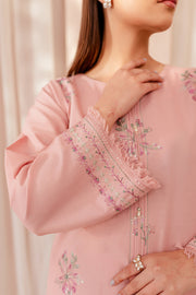 Pink Lilly 2Pc - Embroidered Khaddar Dress - BATIK