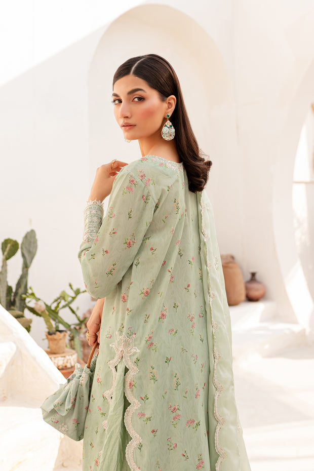 Roya 3Pc - Embroidered Luxe PRET - BATIK