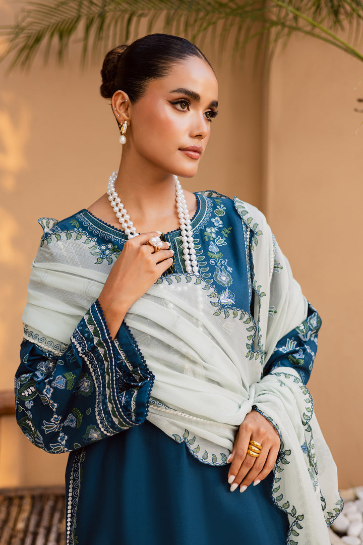 Stillwater Ridge 3Pc - Embroidered Khaddar Dress