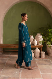 Aqua Beach 2Pc - Embroidered Lawn Dress - BATIK