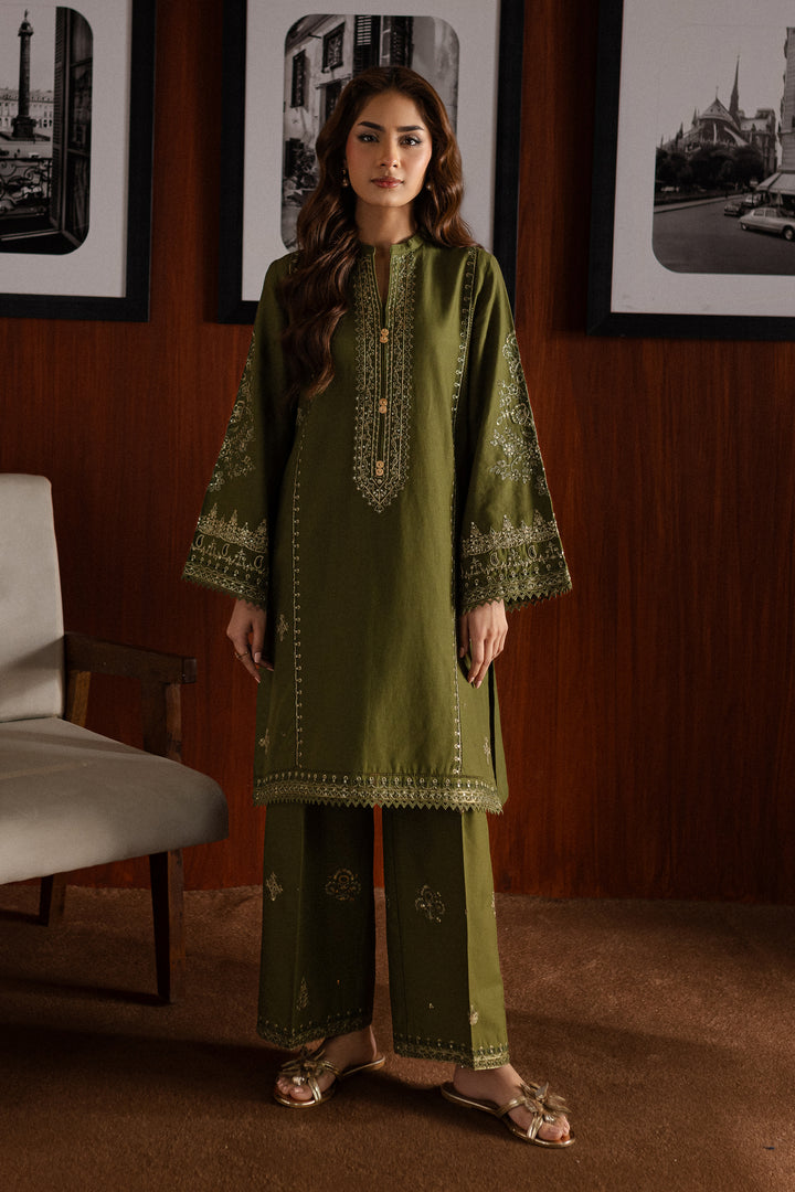 Chicago 2Pc - Embroidered Khaddar Dress - BATIK