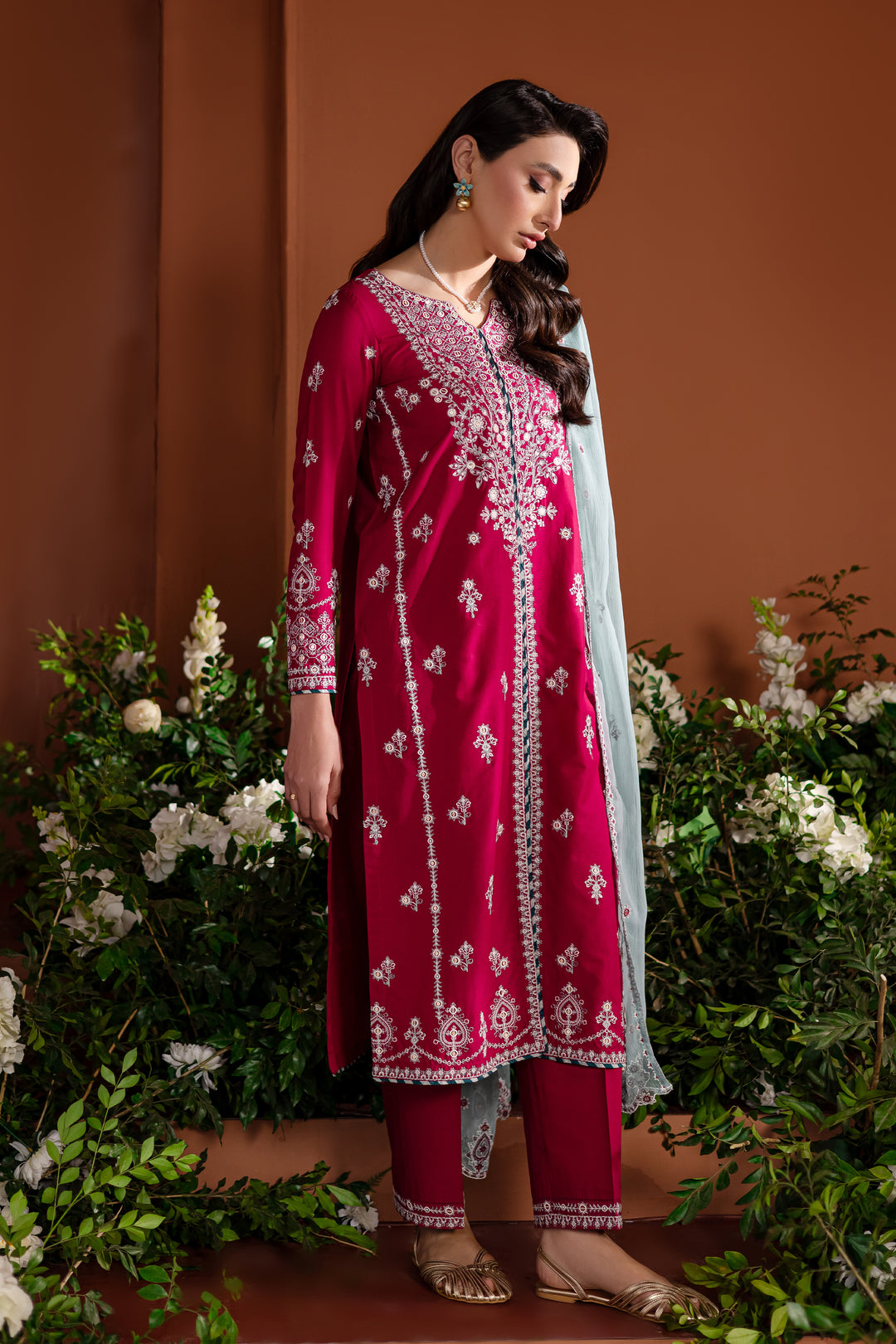 Juno 3Pc - Embroidered Lawn Dress