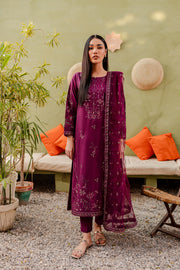 Muscat 3Pc - Embroidered Khaddar Dress - BATIK