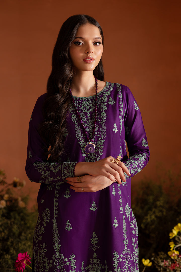 Mulberry Muse 2Pc - Embroidered Lawn Dress