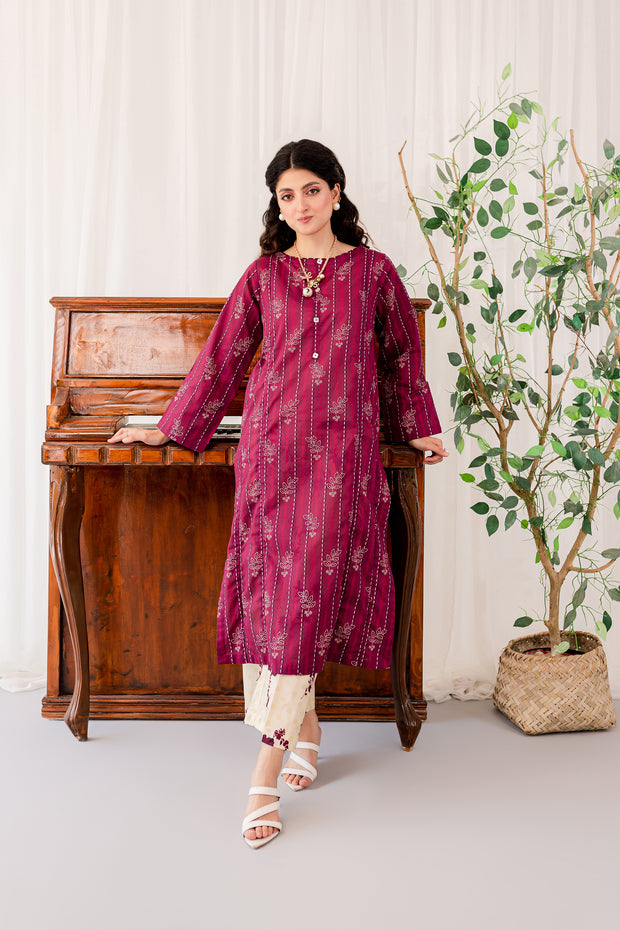 Dig. Maroon Esvat 2Pc - BATIK