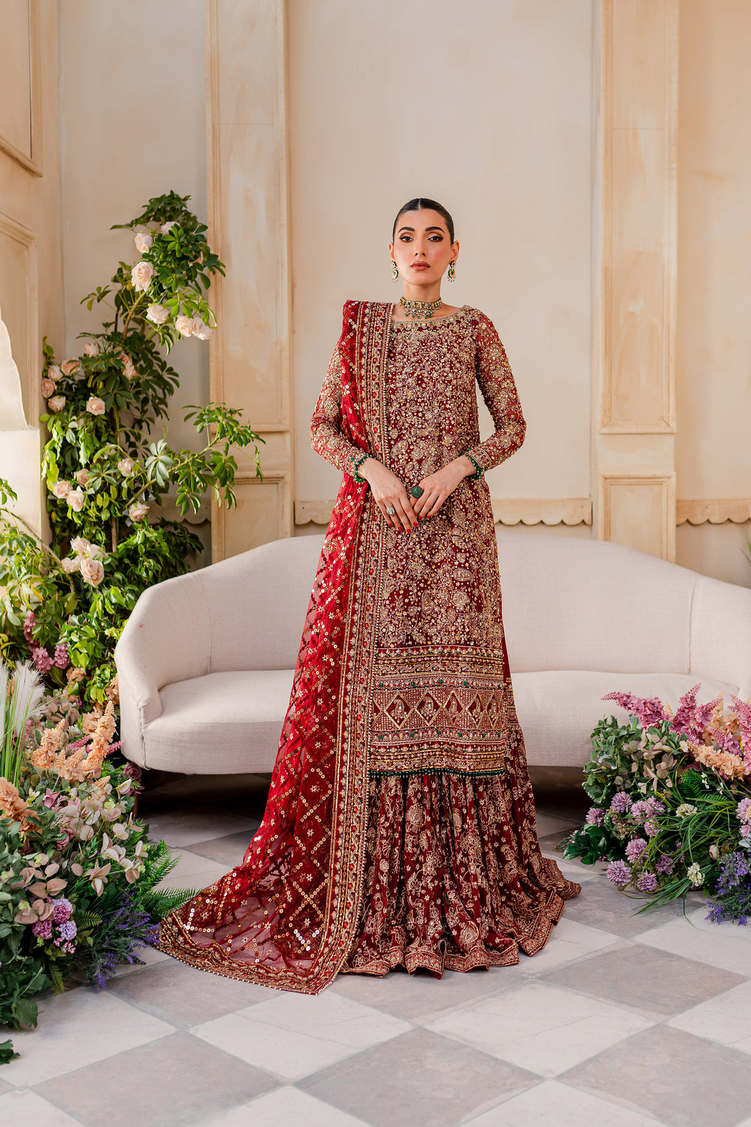 Gajra 4Pc - Bridal Dress - BATIK