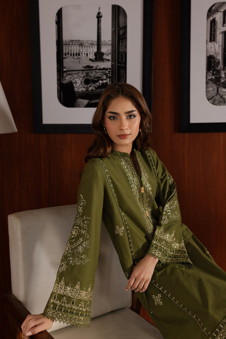 Chicago 2Pc - Embroidered Khaddar Dress - BATIK