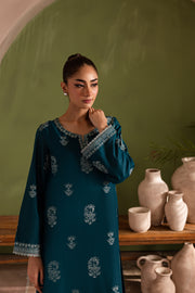 Aqua Beach 2Pc - Embroidered Lawn Dress - BATIK