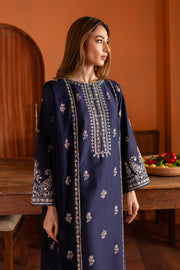 Night Fury 3Pc - Embroidered Khaddar Dress