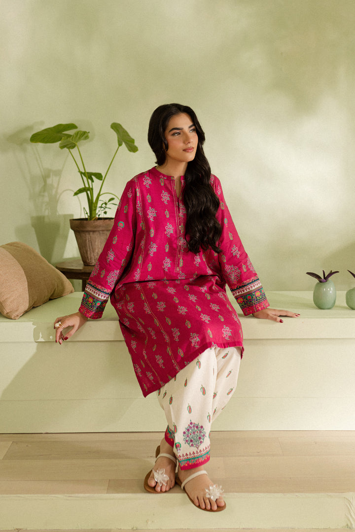 Ayna 2Pc - Printed Khaddar Dress - BATIK