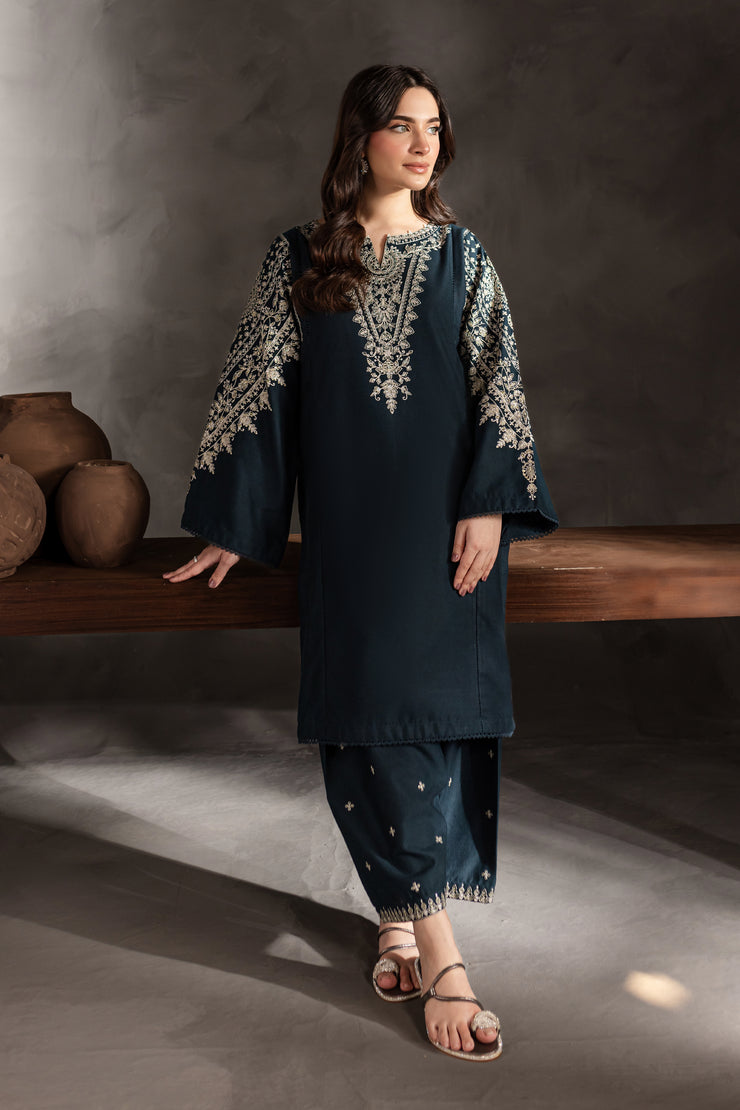 Berry Mandala 2Pc - Embroidered Karandi Dress