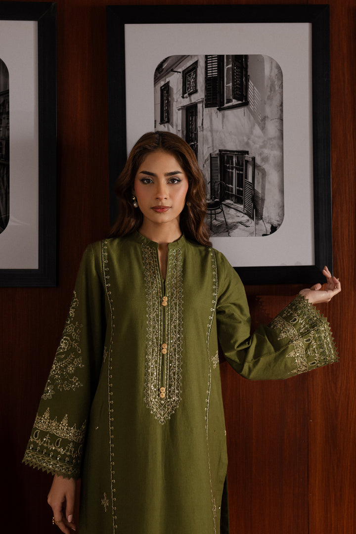 Chicago 2Pc - Embroidered Khaddar Dress - BATIK