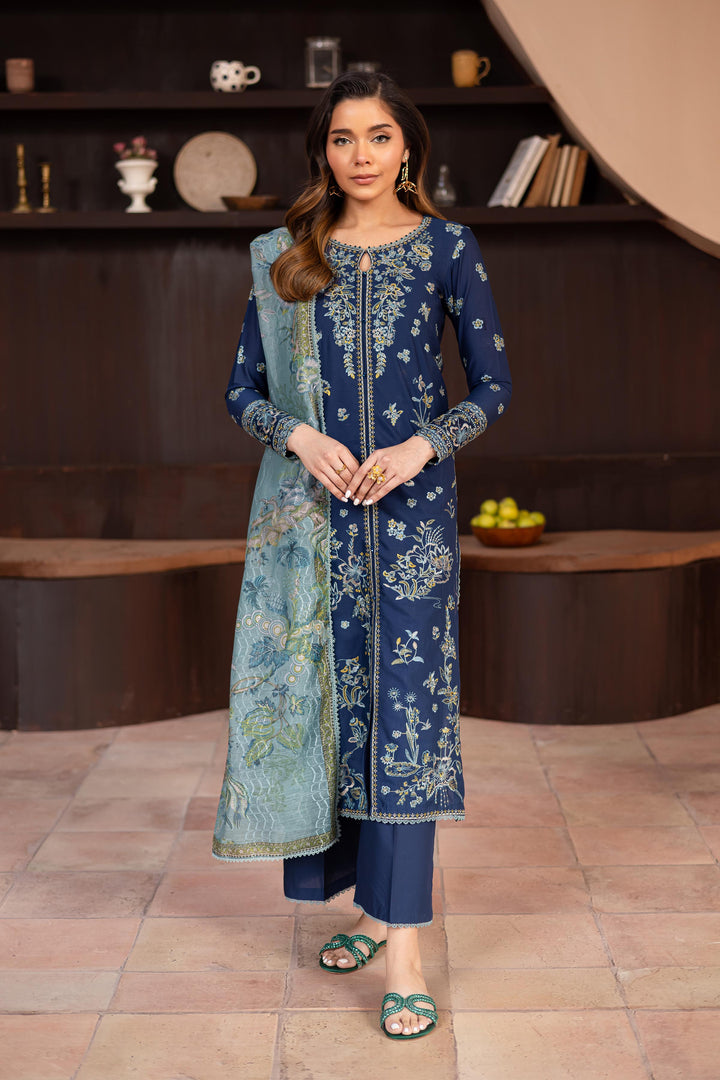 Jahaan 3Pc - Embroidered Lawn Dress