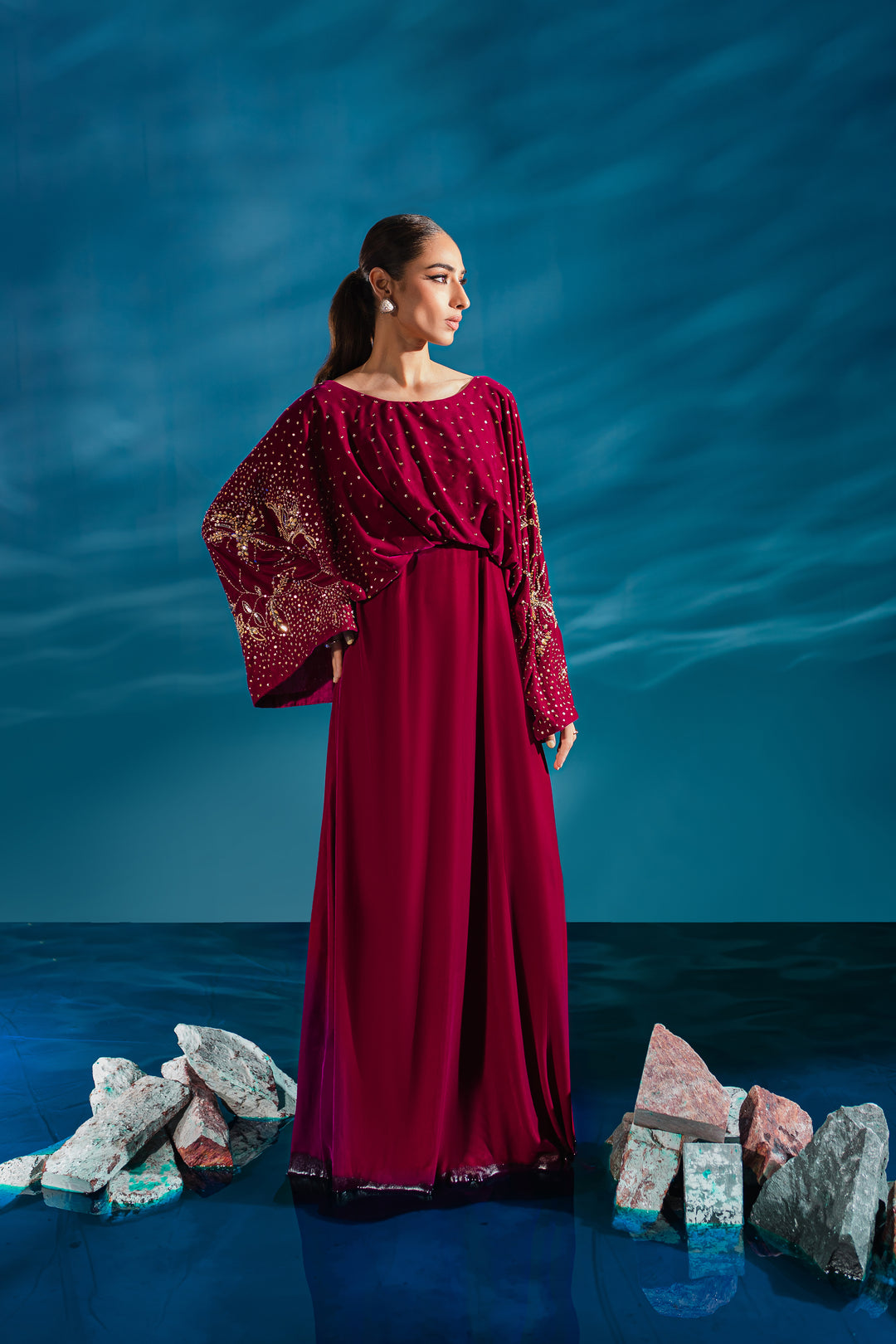 Fog 1Pc - Formal Velvet Maxi - BATIK