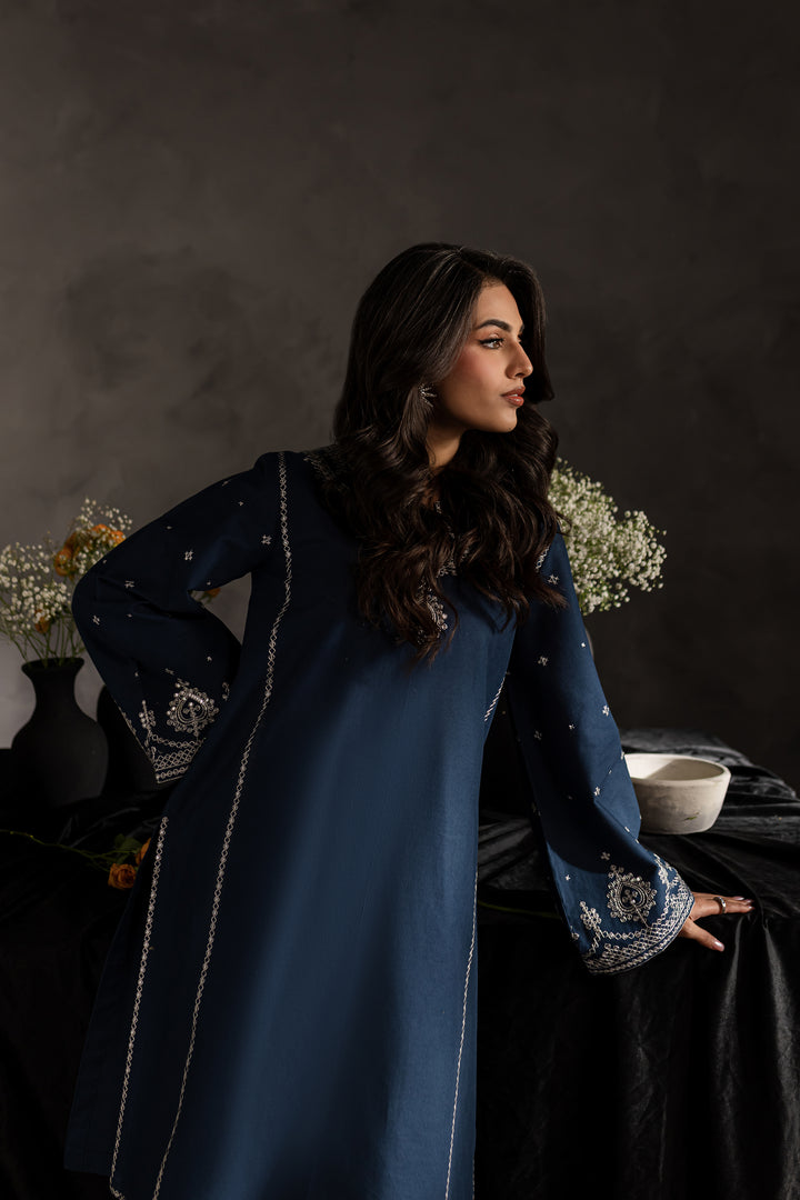 Jiya 2pc - Embroidered Khaddar dress - BATIK